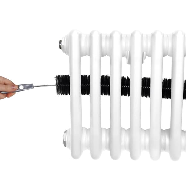 Traditionel vandret radiator med 2 og 3 søjler Moderne centralvarmeelement Antracitgrå Sort Hvid Kulstofstål Vægmonteret Køkken Stue Badeværelse