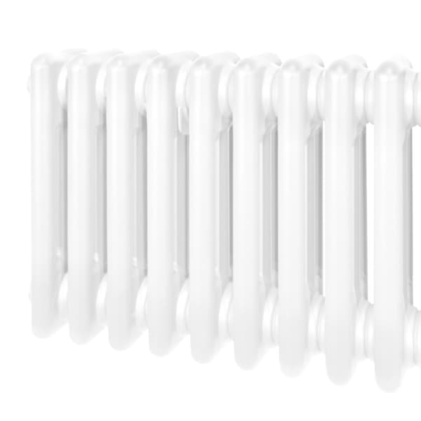 Traditionel vandret radiator med 2 og 3 søjler Moderne centralvarmeelement Antracitgrå Sort Hvid Kulstofstål Vægmonteret Køkken Stue Badeværelse