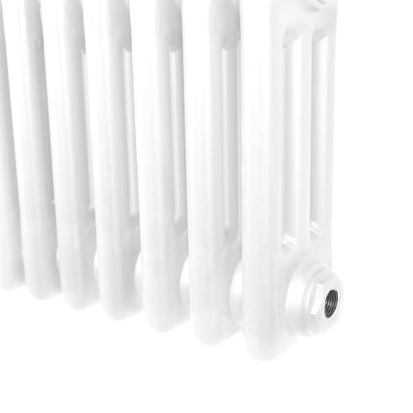 Traditionel vandret radiator med 2 og 3 søjler Moderne centralvarmeelement Antracitgrå Sort Hvid Kulstofstål Vægmonteret Køkken Stue Badeværelse