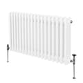 Miniatyrbillede 1 af 11: Traditionel vandret radiator med 2 og 3 søjler Moderne centralvarmeelement Antracitgrå Sort Hvid Kulstofstål Vægmonteret Køkken Stue Badeværelse