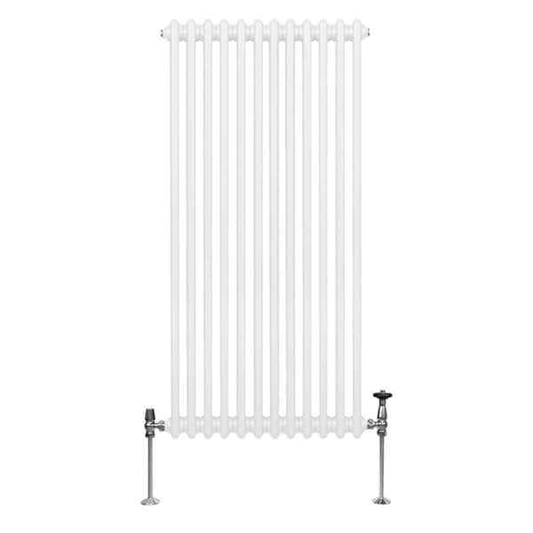Vertical Radiator with 2 & 3 Columns Modern Central Heating Element Anthracite Gray Black White Carbon Steel Wall Mounted Kitchen Living Room Bathroom