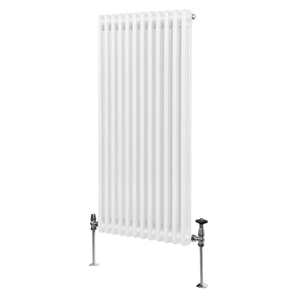 Vertical Radiator with 2 & 3 Columns Modern Central Heating Element Anthracite Gray Black White Carbon Steel Wall Mounted Kitchen Living Room Bathroom