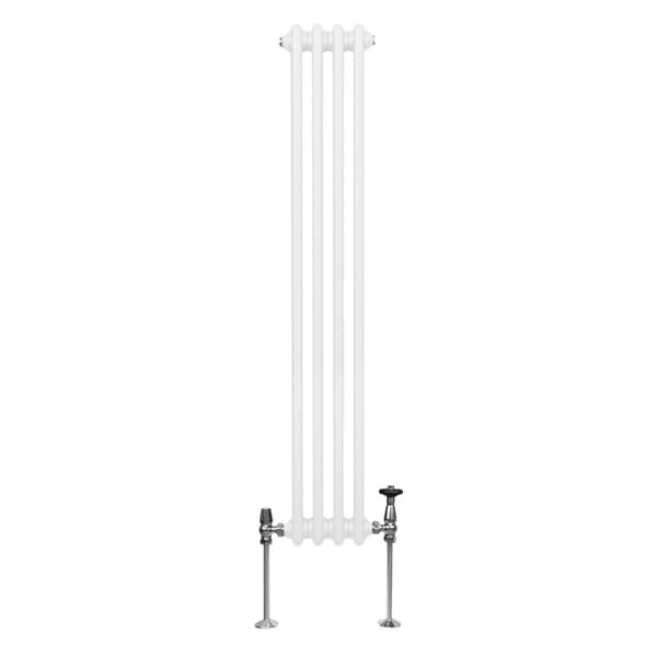 Vertical Radiator with 2 & 3 Columns Modern Central Heating Element Anthracite Gray Black White Carbon Steel Wall Mounted Kitchen Living Room Bathroom