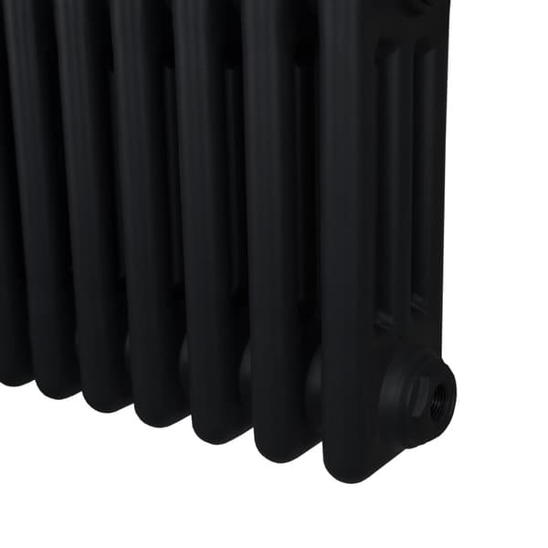 Vertical Radiator with 2 & 3 Columns Modern Central Heating Element Anthracite Gray Black White Carbon Steel Wall Mounted Kitchen Living Room Bathroom