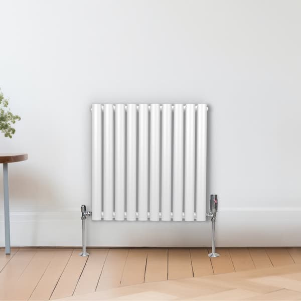 Ovale søjle Radiatorer Ventiler Dobbeltpanel Centralvarmeelement Grå Hvid Sort Stål Vandret Lodret Køkken Stue Monteringssæt Beslag