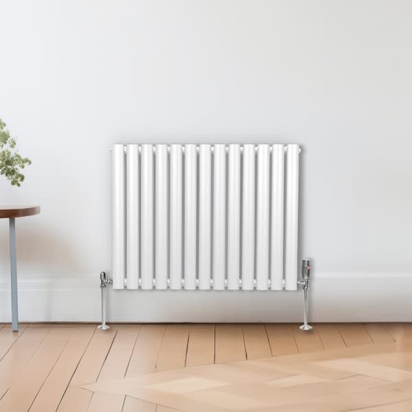 Ovale søjle Radiatorer Ventiler Dobbeltpanel Centralvarmeelement Grå Hvid Sort Stål Vandret Lodret Køkken Stue Monteringssæt Beslag