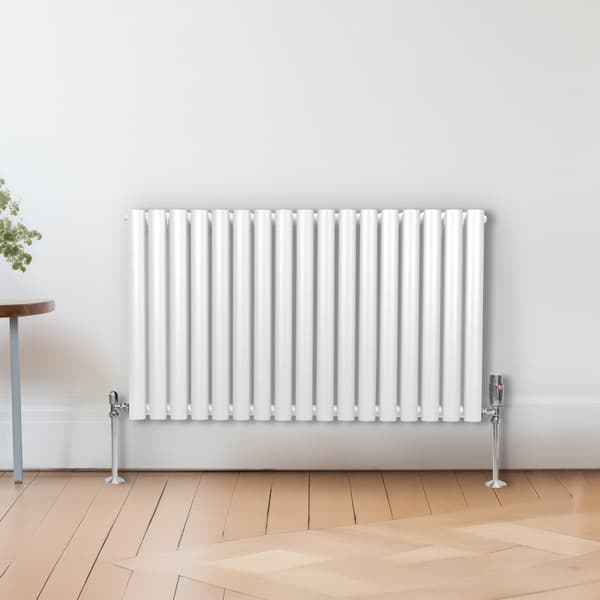 Ovale søjle Radiatorer Ventiler Dobbeltpanel Centralvarmeelement Grå Hvid Sort Stål Vandret Lodret Køkken Stue Monteringssæt Beslag