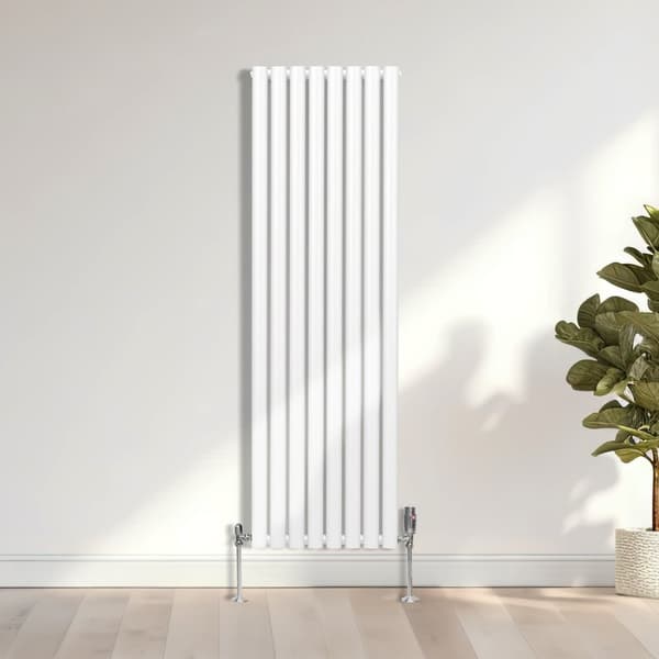 Ovale søjle Radiatorer Ventiler Dobbeltpanel Centralvarmeelement Grå Hvid Sort Stål Vandret Lodret Køkken Stue Monteringssæt Beslag