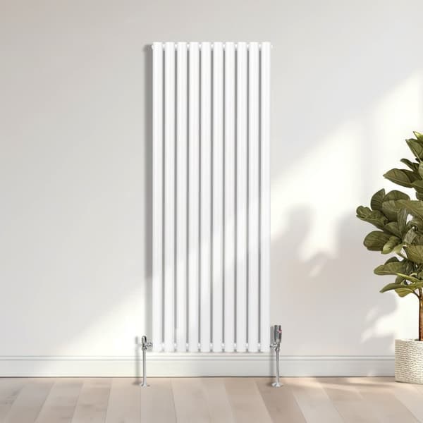 Ovale søjle Radiatorer Ventiler Dobbeltpanel Centralvarmeelement Grå Hvid Sort Stål Vandret Lodret Køkken Stue Monteringssæt Beslag