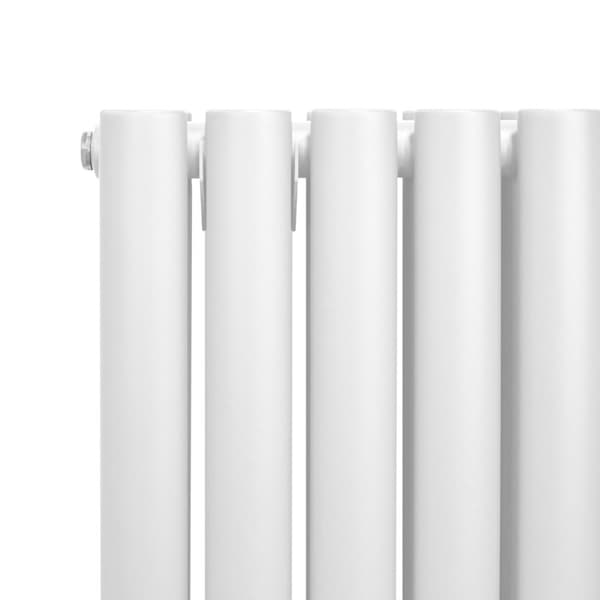Radiatorer Ovala Kolumner Modern Dubbelpanel Centralvärme Element Grå Svart Vit Stål Horisontal Vertikal Kök Vardagsrum Rengöringsborste Monteringskit