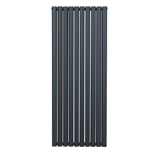 Radiatorer Ovale Søjler Moderne Dobbeltpanel Centralvarme Element Grå Sort Hvid Stål Vandret Lodret Køkken Stue Rengøringsbørste Monteringssæt