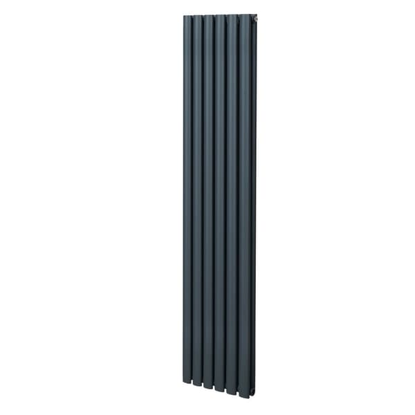 Radiatorer Ovale Søjler Moderne Dobbeltpanel Centralvarme Element Grå Sort Hvid Stål Vandret Lodret Køkken Stue Rengøringsbørste Monteringssæt