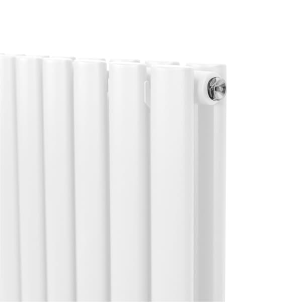 Radiatorer Ovale Søjler Moderne Dobbeltpanel Centralvarme Element Grå Sort Hvid Stål Vandret Lodret Køkken Stue Rengøringsbørste Monteringssæt