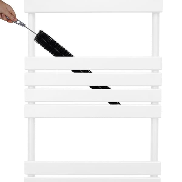 Vertikal Handdukstork Design Platta Paneler 1200mm Badrum Uppvärmd Handdukstork Grå Svart Vit Centralvärme Handduksvärmare Väggmonterad Monteringskit
