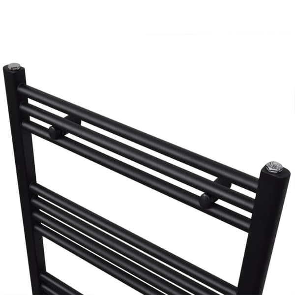 The Living Store håndklæderadiator 600x1160 mm centralvarme lige sort -  Radiatorer