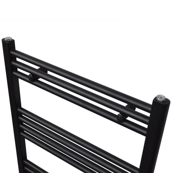 Lämpöpatterit - Kylpyhuoneen keskuslämmityspyyheteline harmaa suora 500 x 764 mm