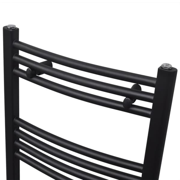 Värmeelement - Handdukstork centralvärme element båge 500 x 764 mm svart