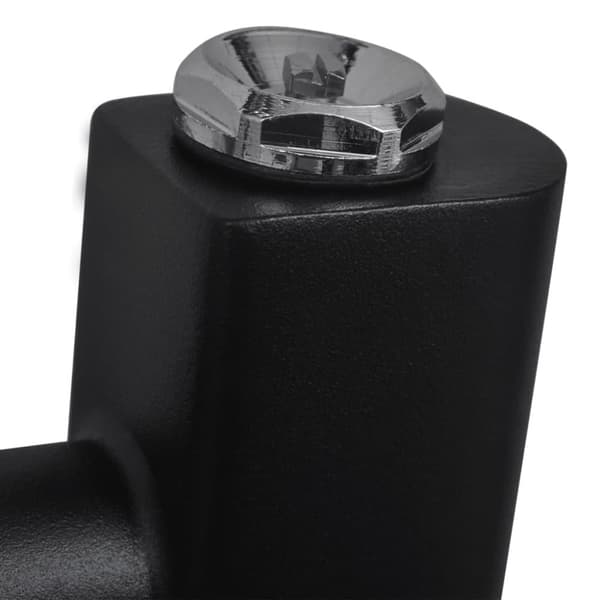 Håndklæderadiator 480x480 mm centralvarme buet sort - Håndklæderadiator - Håndklæderadiatorer - Home & Living