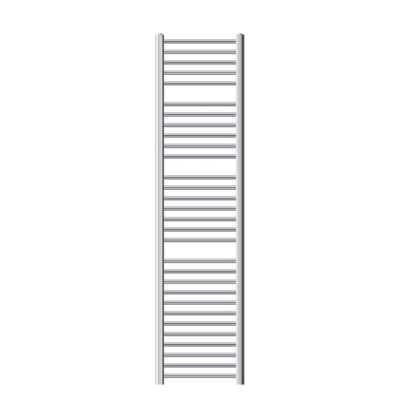 Badeværelsesradiator Sahara 400x1800 mm krom buet med sidetilslutning LuxeBath