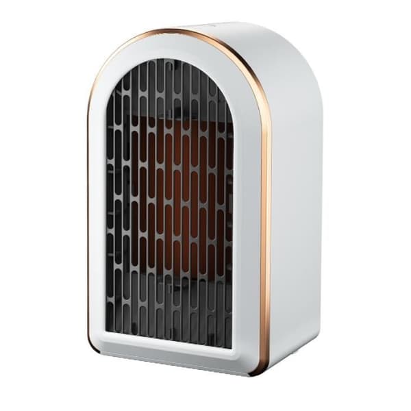 YOLISTAR elektrisk kontorsvärmare - PTC-värmare - 1200W - Vit - Med fläkt