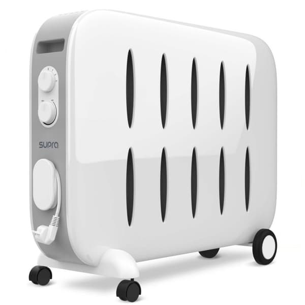Elektrisk radiator SUPRA CERAMINO1522 - Vit - Mjuk värme - 1500 W Grå, Vit