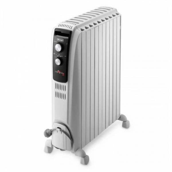 Olieradiator (10 kamre) DeLonghi Hvid 2500 W