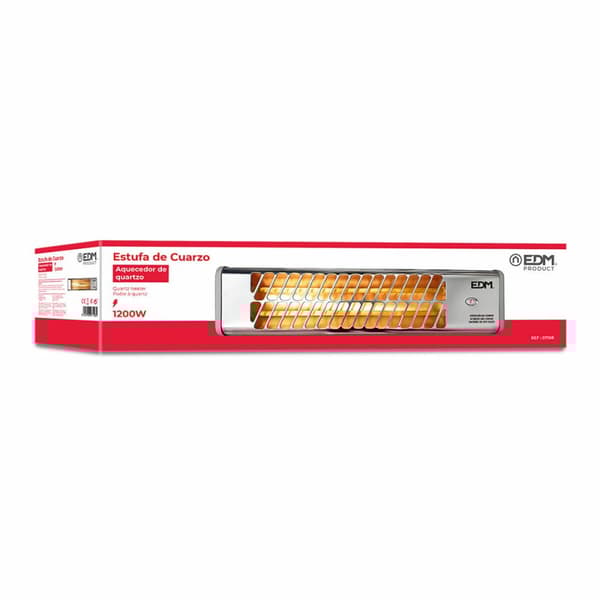 Kvartsradiator EDM 07108 07108 Hvid 800 W Toiletter