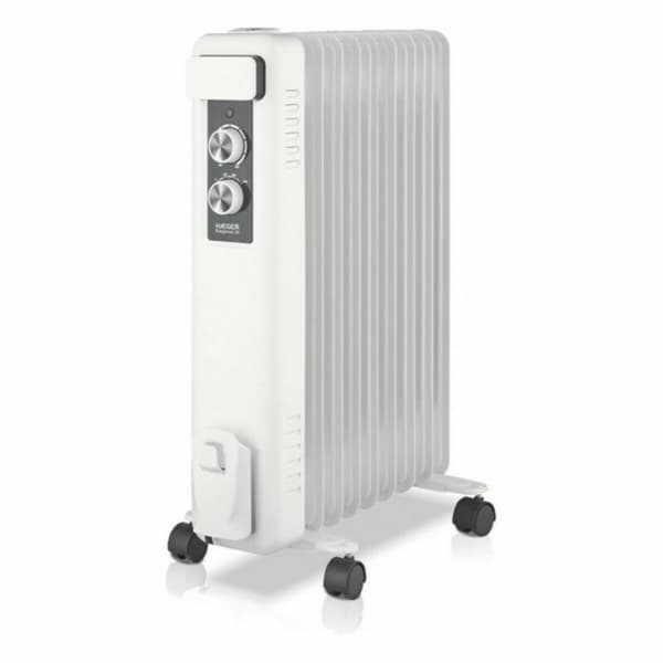 Olieradiator (9 kamre) Haeger OH-009.008A Hvid 2000 W Sort, Hvid