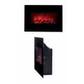Miniatyrbilde 2 av 5: Dekorativ Elektrisk Skorsteinsbryst Classic Fire Memphis Svart 1800 W 66 x 13 x 46 cm