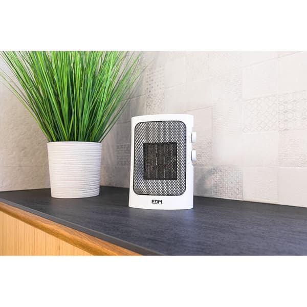 Vertikal Varmeovn EDM 07185 Hvit Grå 1000 - 1500 W