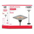 Pikkukuva 2 / 2: Kvartsilämmitin EDM 07093 07093 2100 W Ø 56,5 x 190 cm Valkoinen Musta