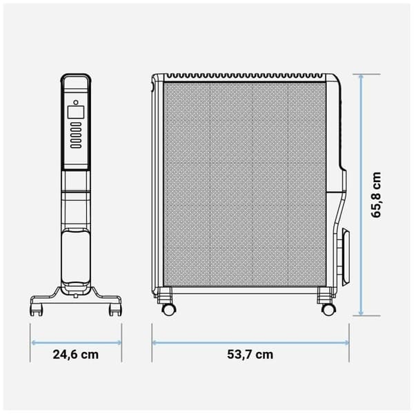 Lämpöpatteri Universal Blue 4020B UCRM9004 Musta 2000 W