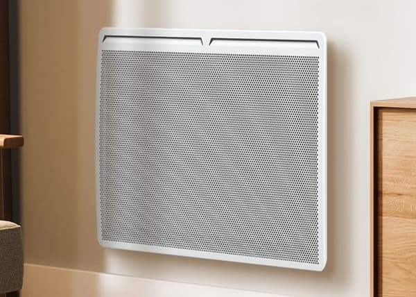 Radiator Panel strålnings LCD Aluminium Vit 1000W LOGAN Carrera