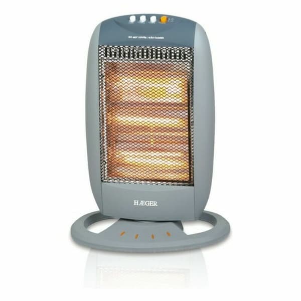 Flytbar varmeapparat Haeger HH-120.002A Hvid 1200 W Grå