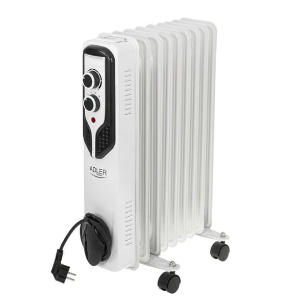Oljeelement Adler AD 7816 Vit Svart 2000 W Vit