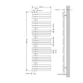 Pikkukuva 7 / 8: Kylpyhuonepatterin keskusliitäntä 500x1600 mm kromi LuxeBath-yleisliitäntäsarjalla varustettuna