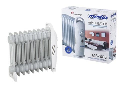Mesko Home MS7805 Indoor Valkoinen 1000 W Öljy sähköinen tilanlämmitin