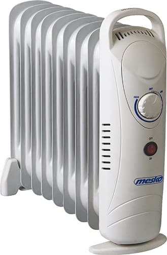 Mesko Home MS7805 Indoor Valkoinen 1000 W Öljy sähköinen tilanlämmitin Valkoinen