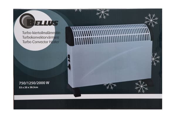 Bellus Konvektorvarmer med turbovifte 2000W