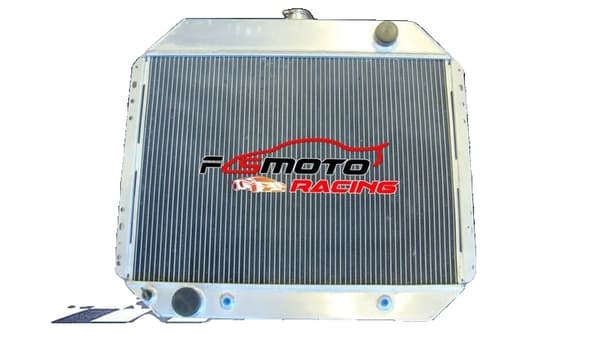 Aluminiumkøler til Ford F100 F250 F350, 3-rækkers design, indbygget transmissionskøler, holdbar konstruktion