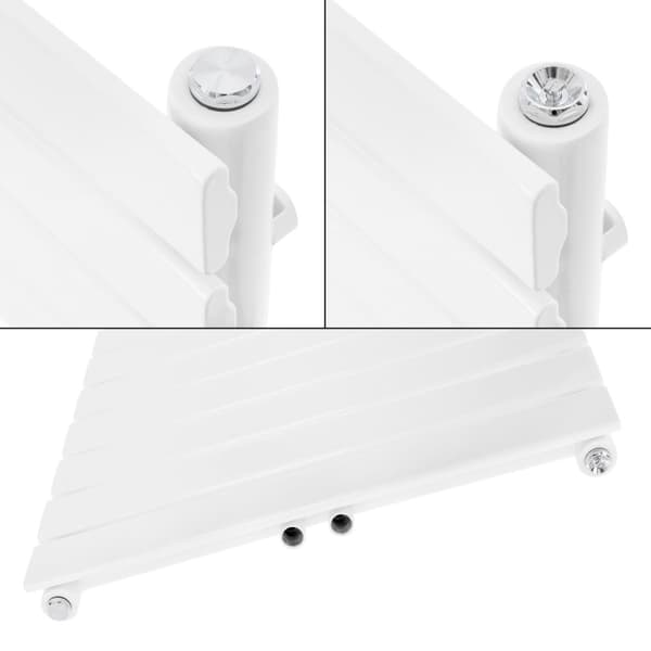 Badeværelsesradiator Steam 600x800 mm hvid med centertilslutning