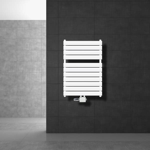 Kylpyhuonepatteri Steam 600x800 mm valkoinen keskiliitännällä