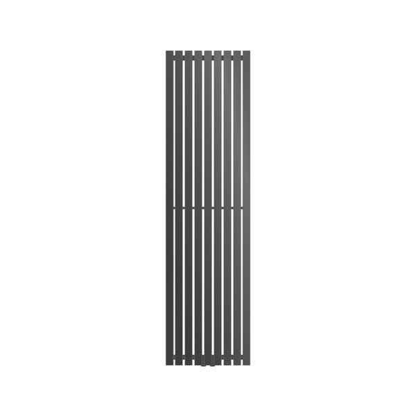 Badrumsradiator centrumanslutning 480x1800 mm antracit med LuxeBath universalanslutningssats