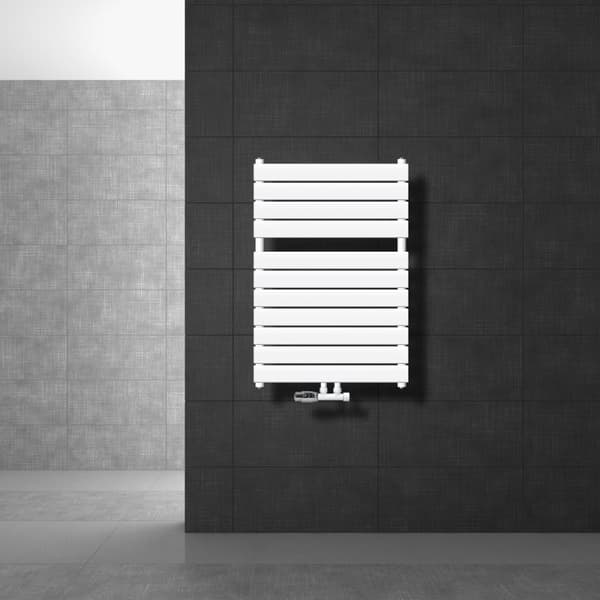 Kylpyhuonepatteri Steam 600x800 mm valkoinen keskiliitännällä