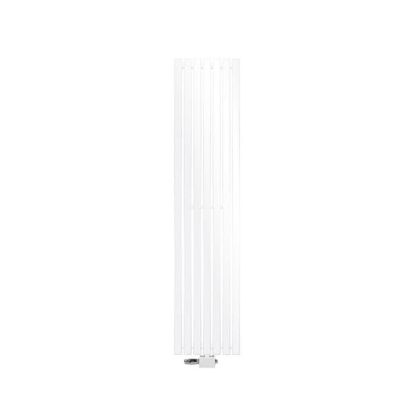 Badeværelsesradiator Lodret med centertilslutning 370x1800 mm Hvid med LuxeBath universaltilslutningssæt