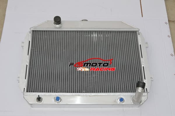 3 Riviä Alumiininen Intercooler Kilparadiatori, Täydellinen Sopivuus Nissan/Datsun 240Z/260Z, Parannettu Jäähdytysuudistus, Kestävä Alumiinirakenne