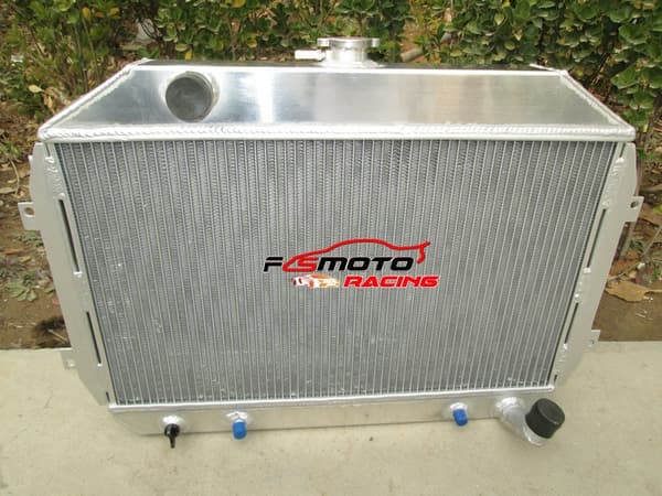 3 Riviä Alumiininen Intercooler Kilparadiatori, Täydellinen Sopivuus Nissan/Datsun 240Z/260Z, Parannettu Jäähdytysuudistus, Kestävä Alumiinirakenne