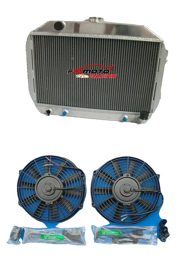 3 Riviä Alumiininen Intercooler Kilparadiatori, Täydellinen Sopivuus Nissan/Datsun 240Z/260Z, Parannettu Jäähdytysuudistus, Kestävä Alumiinirakenne