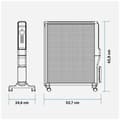 Miniatyrbillede 2 af 4: Radiator Universal Blue 4020B UCRM9004 Sort 2000 W