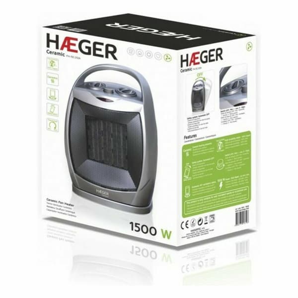 Elektrisk Keramisk Varmeapparat Haeger FH-15C.012A 1500 W Multifarvet